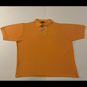 Men’s Orange Burberry London Polo Shirt Style #9037/04🍊👕 M10N